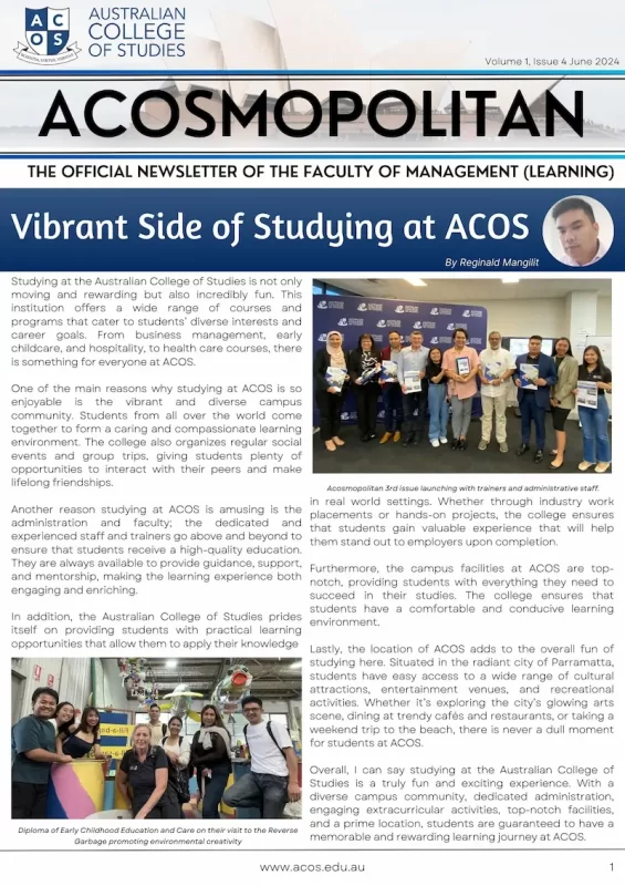 ACOSMOPOLITAN Volume 1, Issue 4 – JUN 2024